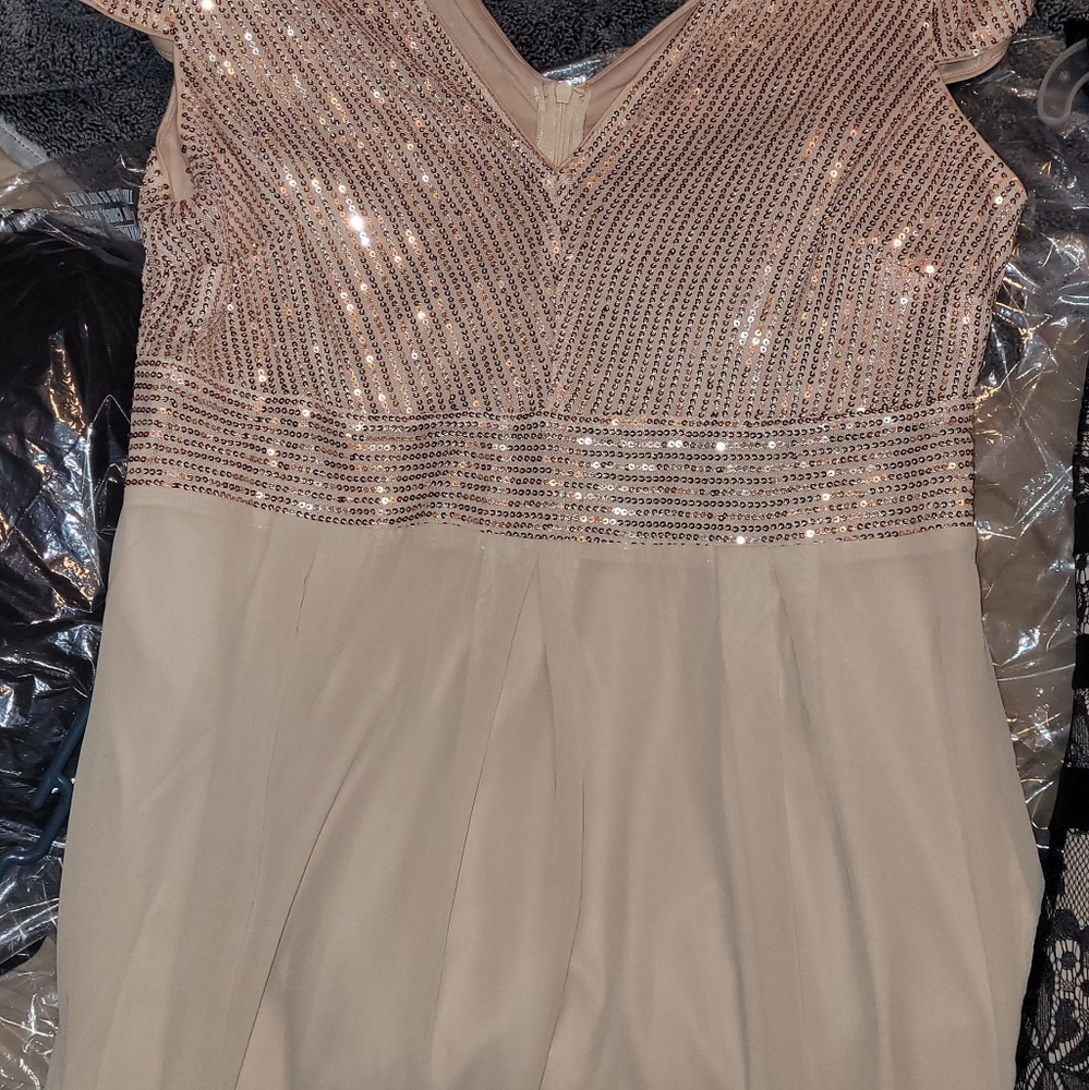 Champagne maxi dress